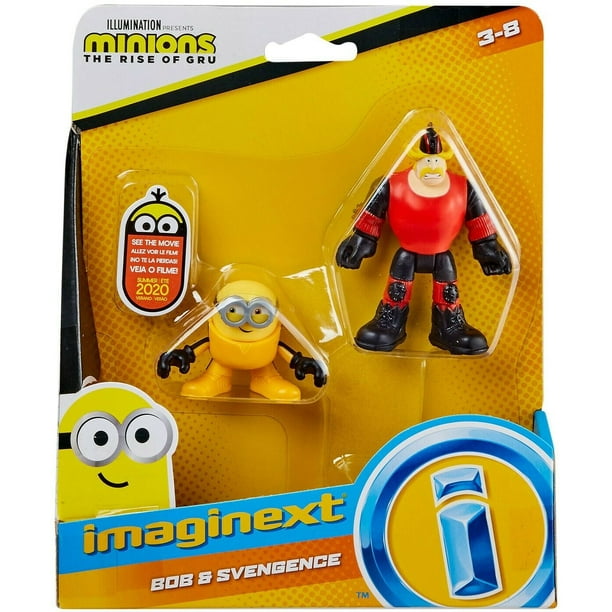 Despicable Me Minions Rise Of Gru Imaginext Bob Svengence Mini Figure 2 Pack Walmart Com Walmart Com