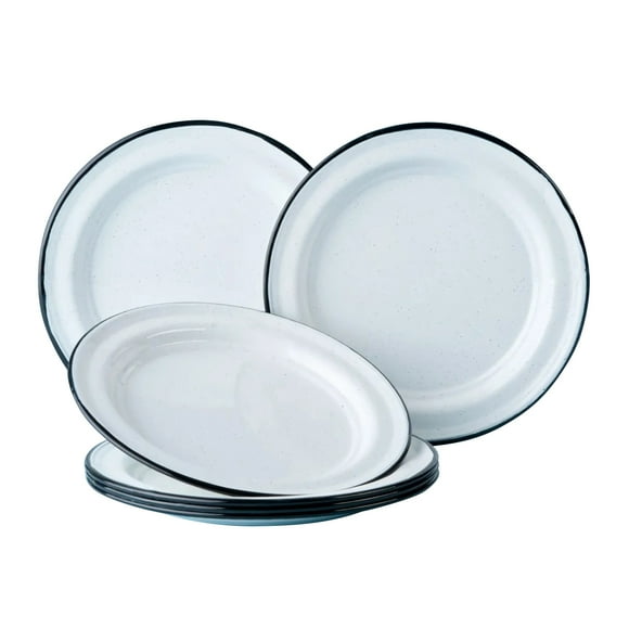 Juego de Plato Ensalada de Peltre Cinsa 6 piezas Blanco