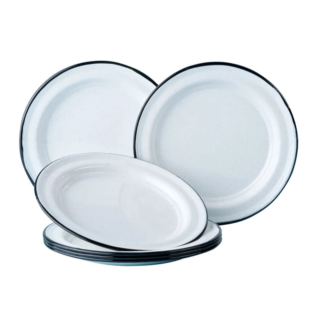 Juego de Plato Ensalada de Peltre Cinsa 6 piezas Blanco