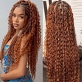 thumbnail image 3 of Bulk Braiding Hair Human Hair Deep Wave Colored Unprocessed No Weft Boho Braids Human Hair Bulk Extensions Brazilian Remy Hair,1b-100g-14inches-100g, 3 of 7