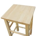 thumbnail image 2 of Segmart Drop-Leaf kitchen Island Cart with Dining Table and Bar Stools, Rolling Kitchen Trolley Cart with 2 Storage Drawers, Heavy Duty Wooden Square Kitchen Breakfast Cart for Small Space, L1790, 2 of 10