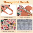 thumbnail image 4 of Dogs with Pioneer Flower Insulated Lunch Bag for Women & Adults,Large Portable Soft Cooler Lunch Bag,Thermal Food Storage Tote with Pearl Cotton,8.66L,8.75x5.75x9.5 Inch, 4 of 6