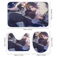 thumbnail image 3 of Kochou Shinobu-theme 4-Piece Shower Curtain Set with Rugs, Waterproof Bathroom Decor Set Includes Bath Mat, U-Shaped Rug, Toilet Lid Cover and Curtain with Hooks, 3 of 6