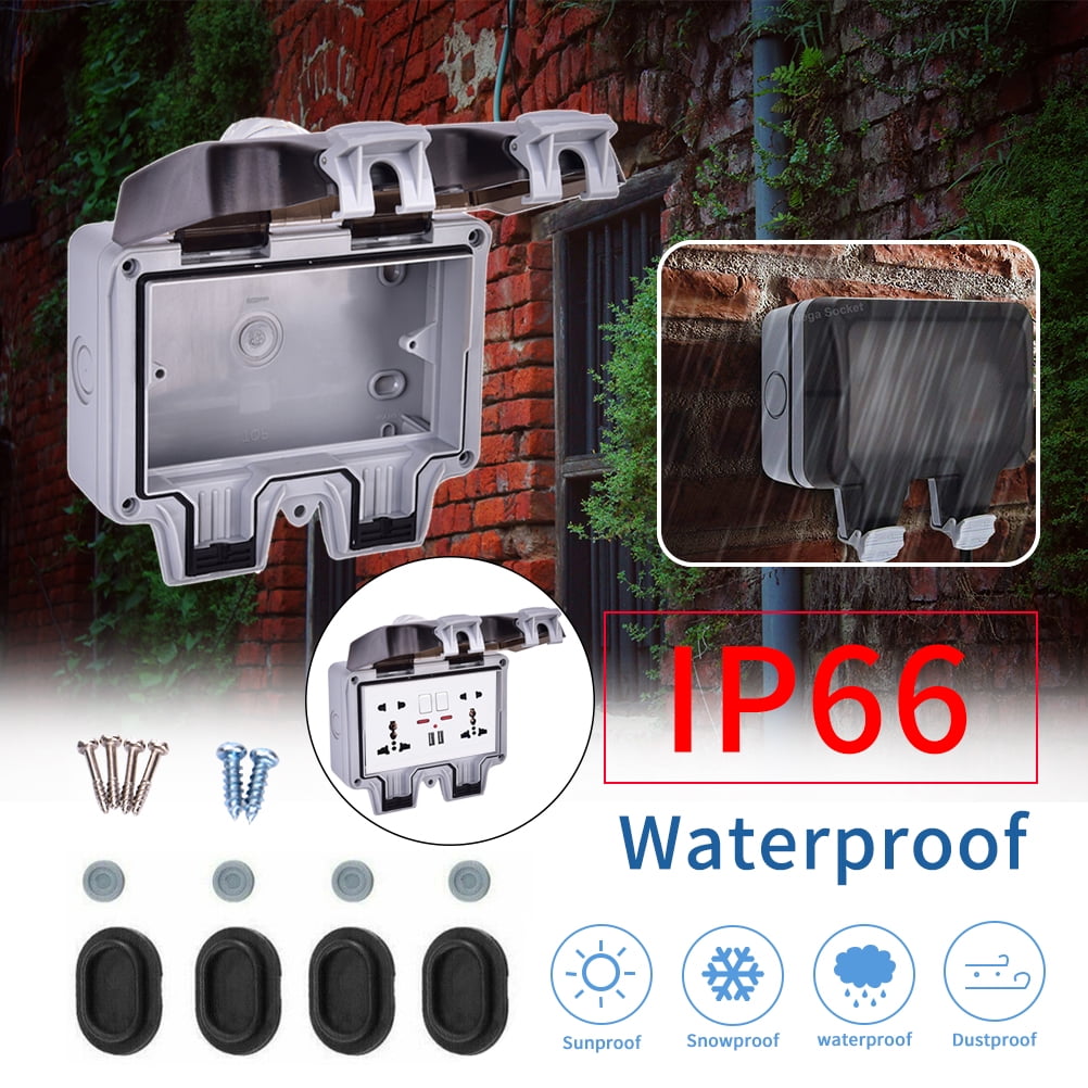 Outdoor BG Weatherproof Storm 13A IP66 switched socket robust 1or2 gang tough 