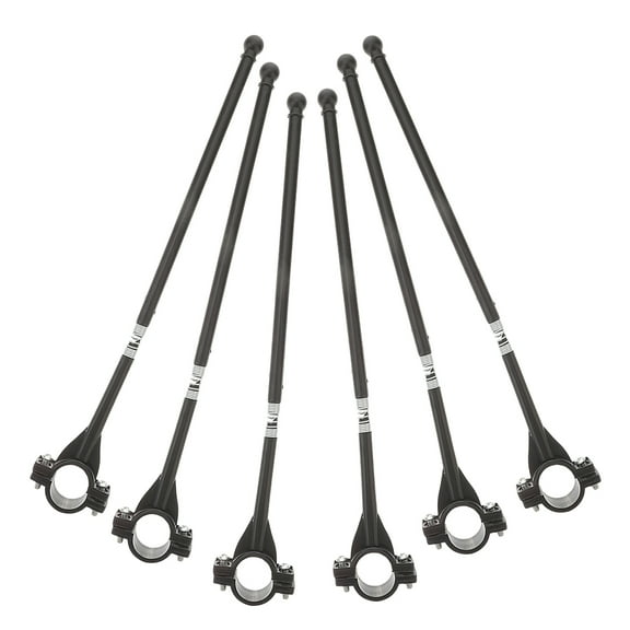 WORGEOUS 6 Pcs Motorcycle Flagpole Motorcycle Auto Flagpole Rear Seat Luggage Rack Mount Flag Pole Accessory For Motorcycle Bicycle Bikes