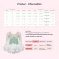 thumbnail image 5 of TSSOE Girls Ballet Leotard Dress Gymnastics Dance Set Lace Trim Athletic Tutu Skirt Modern Dancewear Light Blue 5-6, 5 of 5