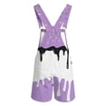 thumbnail image 3 of Girls Overalls Casual Relaxed Fit Adjustable Straps Jumpsuits Soft Comfortable Kids Daily Wear Purple Size 6-7 Years, 3 of 4