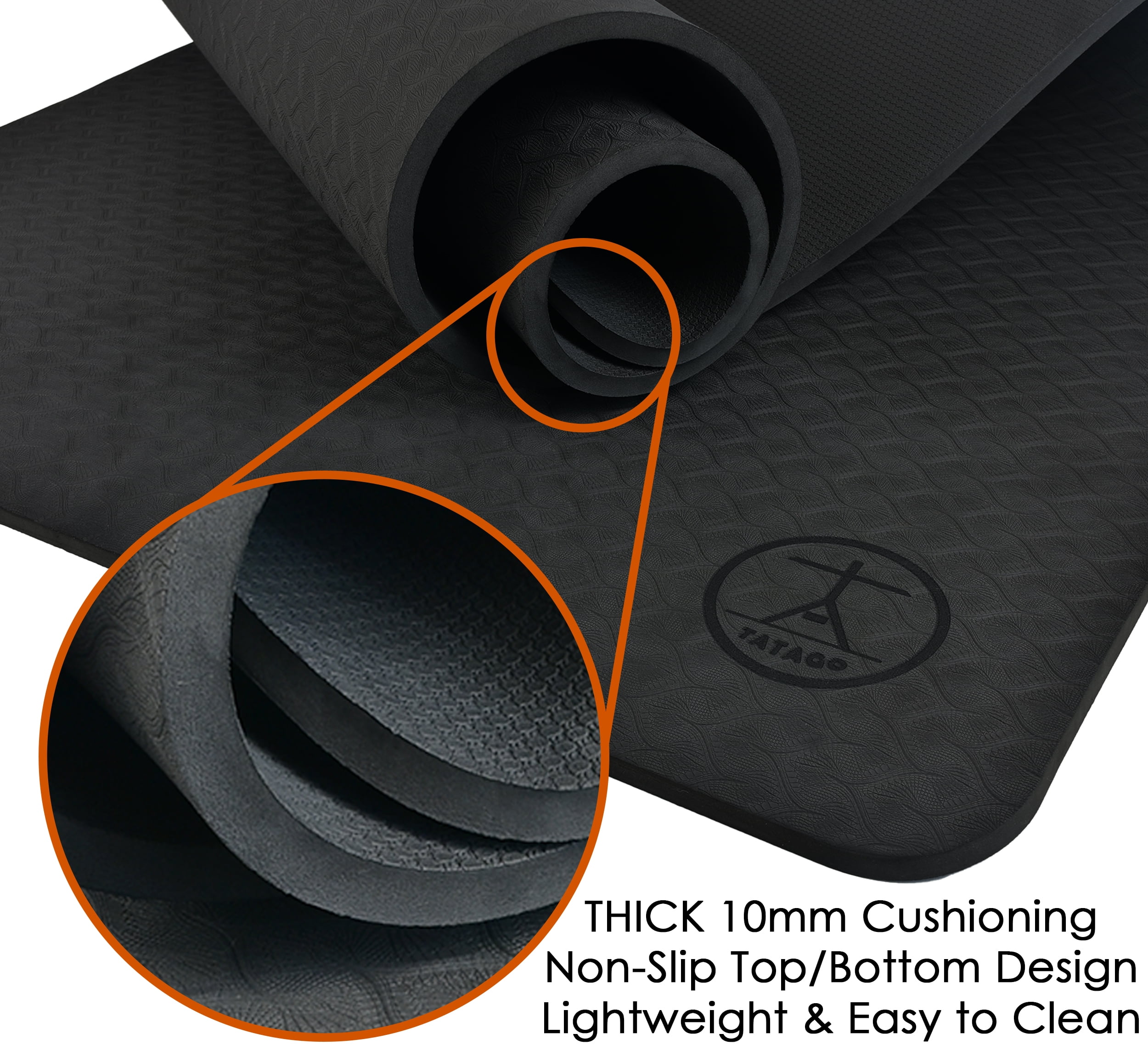 10mm Yoga Mat Thick Wide and Long. 84x30'  Workout Mat