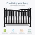 thumbnail image 2 of Dream On Me Violet 7-in-1 Convertible Crib Black, 2 of 10
