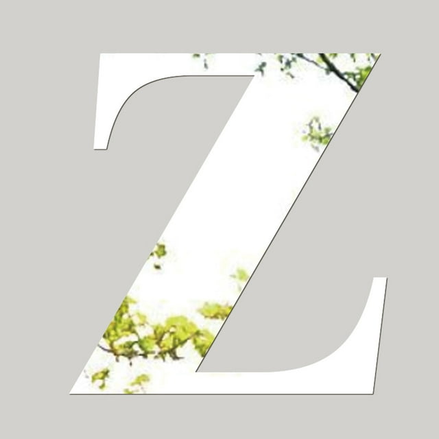 Agiferg Mirror Wall Sticker 26 Letters DIY Art Mural Home Decor Acrylic Decals Silver Z
