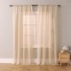 thumbnail image 1 of Xiao Hua Cortinas para dormitorio - Beige, 241*130 cm, 2 paneles, cortinas opacas ligeras, cortinas de poliéster con bolsillo para barra, cortina opaca., 1 of 5