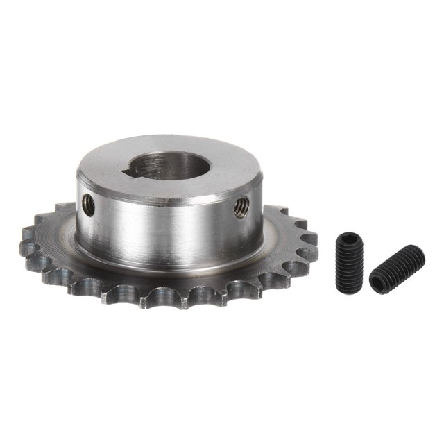 Unique Bargains ISO/DIN 06B-1 Roller Chain Sprocket B Type 20mm Bore, 3/8' Pitch, Hardened 24 Tooth
