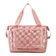thumbnail image 1 of Hukapapa Bolsa de viaje Bolsa deportiva para gimnasio Bolsa de mano plegable Bolsa grande para pasar la noche con bolsillo húmedoPolvo de arándano, 1 of 5