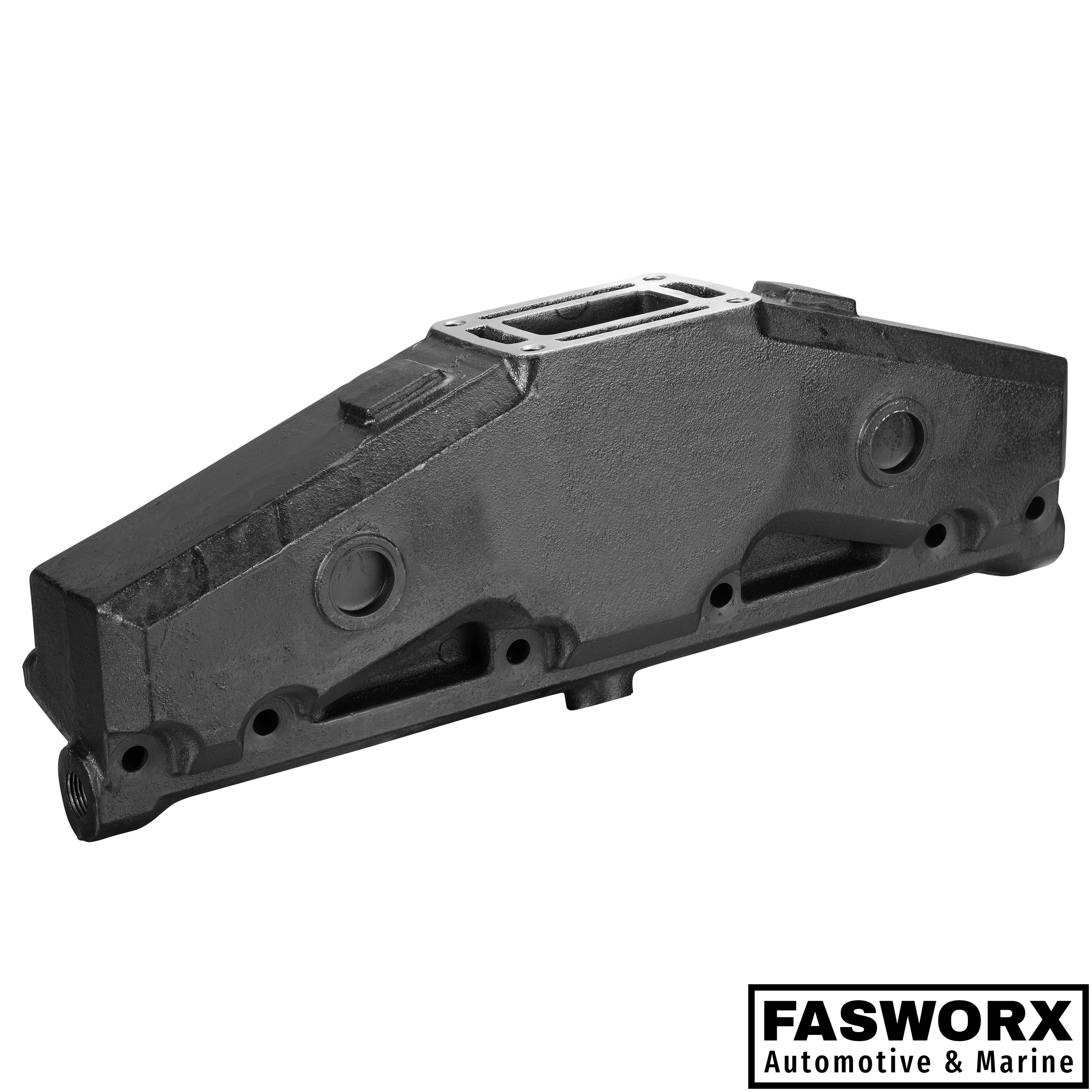 V8 5.0L 5.7L Volvo Penta OMC Exhaust Manifold Cast Iron, Gasket, and Bolts For Volvo Penta OMC Exhaust Systems in V8 Engines 1992 or Newer by FASWORX