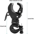 thumbnail image 2 of Soporte de luz para bicicleta, abrazadera giratoria de 360 ​​grados para manillar de bicicleta delantera/trasera, accesorios de abrazadera de montaje para soporte de lámpara LED, 2 uds., 2 of 5