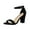 Black, variant on SEANOPEN Deals Block Chunky Heel Dressy Open Toe Heels For Women Ankle Strap Low Short Dress Comfortable Sandal Casual Party Wedding Event Summer Shoes Size 8.5 White