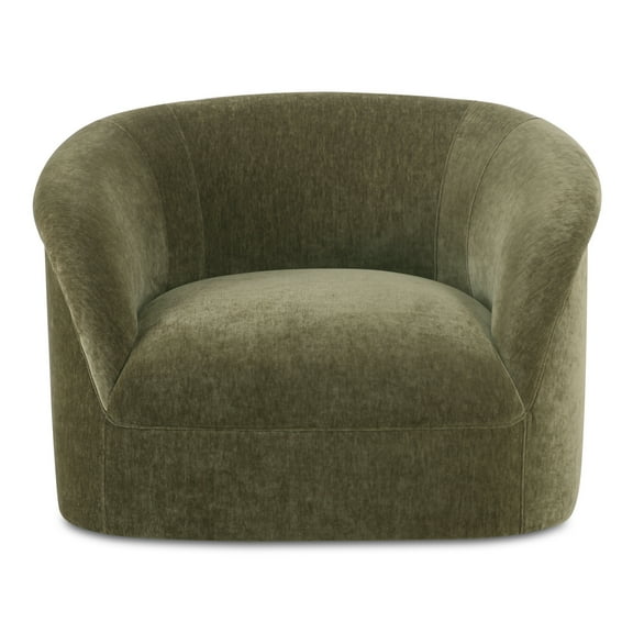 Moe's Home Collection Thora Lounge Chair Dark Green Fabric Chairs