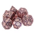 thumbnail image 3 of Dados de Metal 7 Piezas Juego de Dados con Patrón Grabado de Metal Hombres Mujeres Fiesta Mesa Divertidos Dados Poliédricos Accesorios para Juego de Cartas ANGGREK Otros, 3 of 8