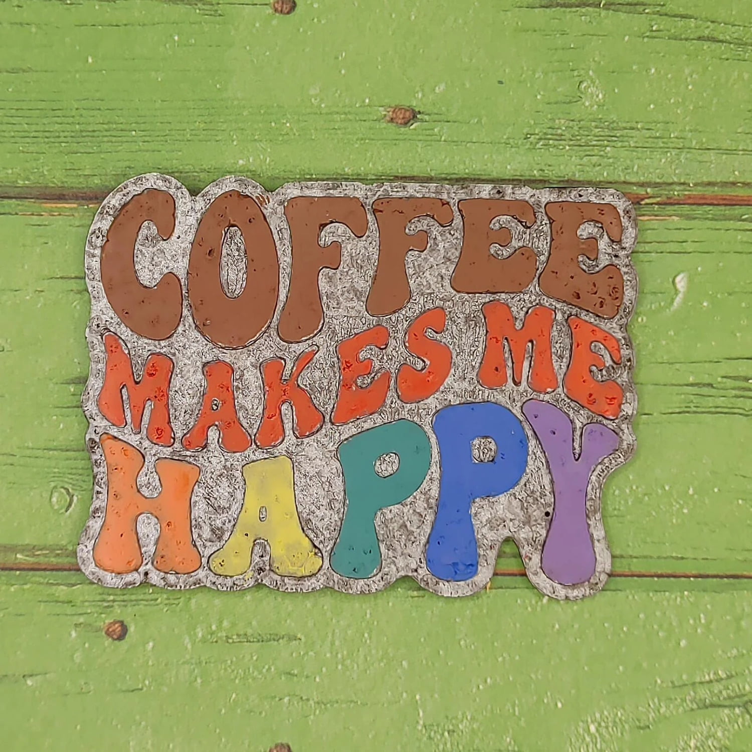 Coffee Makes Me Happy Silicone Freshie Mold