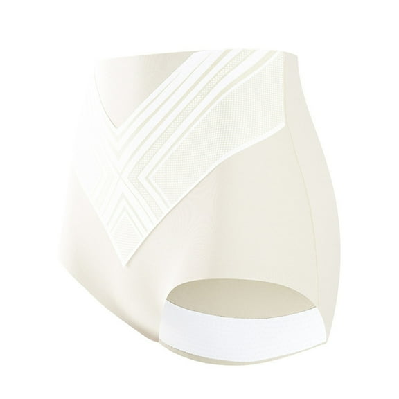 Tummy Control Panties, Prolriy Silk Antibacterial Shaping Shorts Tummy Briefs Tummy Shaping Shorts Titanium Fiber Seamless Womens Underwear White M