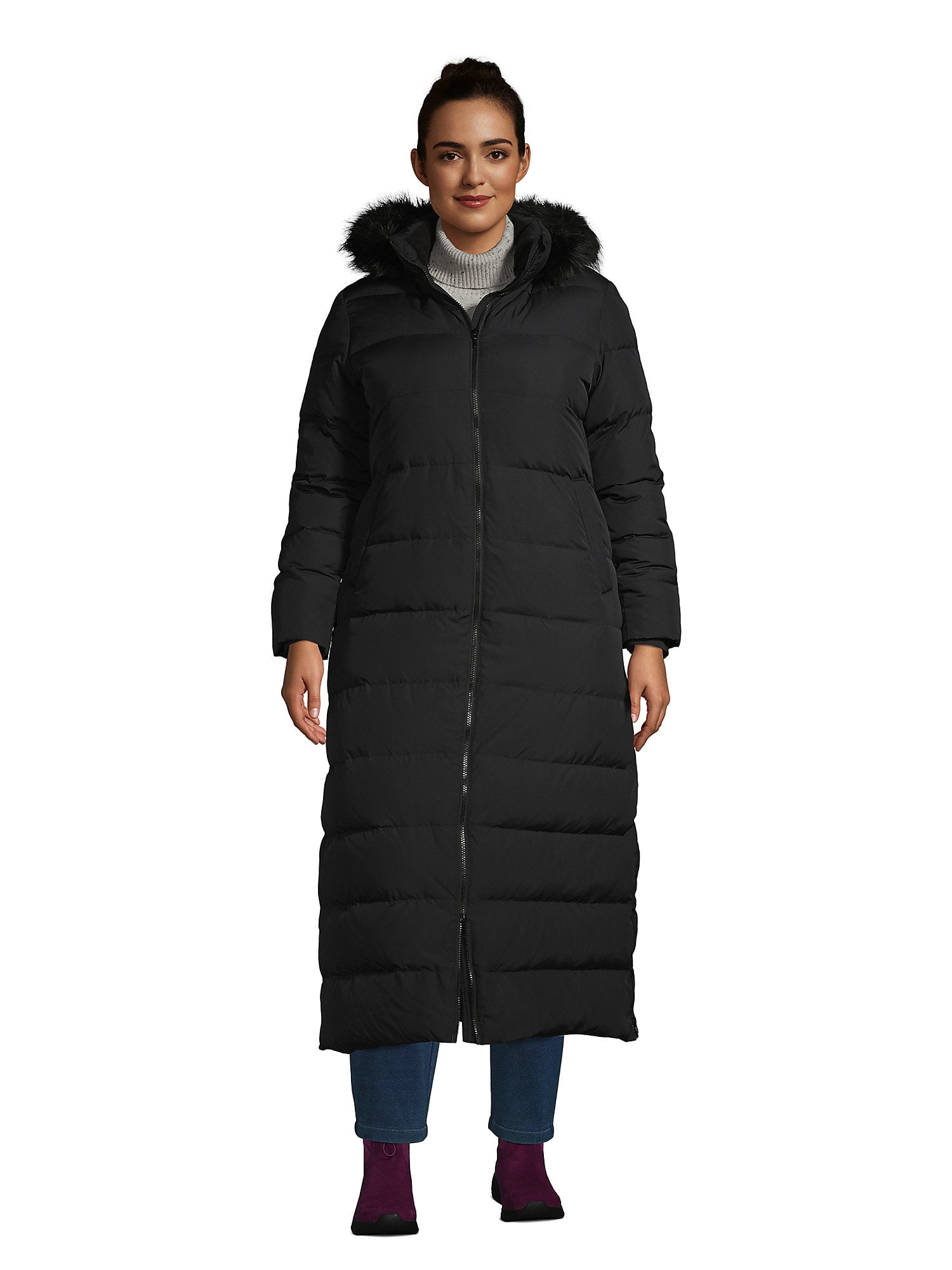 Lands' End Women's Plus Size Down Maxi Winter Coat