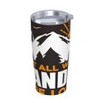 thumbnail image 2 of Kll Not All Who Wander Are Lost4 Stainless Steel Vacuum Insulated Coffee Cup 20 Oz Insulated Travel Mug Water Cup With Leak-Proof Straw Lid & Flip Lid,1 Metal Straws,1 Cleaning Brush, 2 of 8