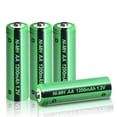 thumbnail image 1 of PKCELL 4PCS NIMH AA Rechargeable Batteries 1200mAh 1.2V for Solar Lights High Capacity Calculator Microphone Keyboard, 1 of 3