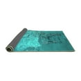 thumbnail image 2 of Ahgly Company Indoor Rectangle Oriental Turquoise Blue Industrial Area Rugs, 5' x 7', 2 of 4