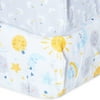 Parent's Choice Cotton Fitted Crib Sheets for Baby Boys and Girls, Moon & Stars, 2-Pack
