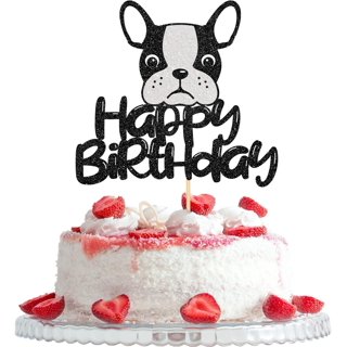 Boston terrier clearance cake topper