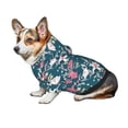thumbnail image 6 of Goofa Lilies Flowers Pattern Small Dog Sweater Hoodies Pet Grey Hooded Soft Fleece Sweatshirts with Pocket Fall Winter Puppy Cat Sweaters Warm Clothes-X-Large, 6 of 8