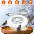 thumbnail image 4 of Teqhome Bird Bath Heater for Outdoors in Winter Birdbath Water Heater 70W Bird Bath Deicer Waterproof Aluminum Thermostatcally Controlled Auto Shut Off, 4 of 11