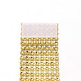 thumbnail image 5 of Granjero Gordo Broche de servilleta de diamantes de imitación de malla de 8 filas, utilizado para servilleteros de decoración de fiestas y bodas, dorado, 12 piezas, 5 of 5