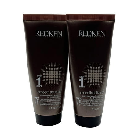 Redken Smooth Activator Semi Permanent Step 1 Dry & Unruly Hair 2 oz Set of 2