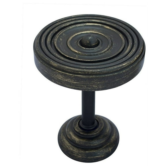 Urbanest Medallion Curtain Holdback – Elegant Drapery Tieback, Farmhouse Drapery Hardware for Stylish Window Treatments, 2 Pieces, Burnt Gold