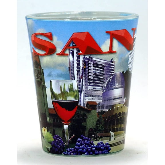 San Jose California Photo Collage Shot Glass