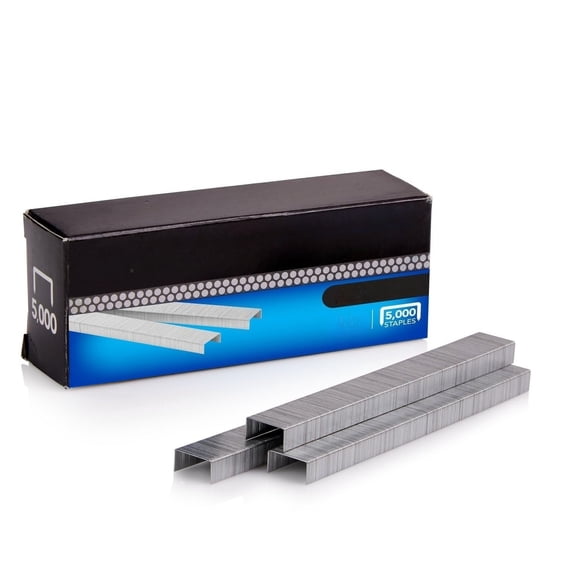 Standard Staples, 1/4", Full Strip, Box of 5,000