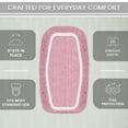 thumbnail image 6 of HOME WEAVERS Waterford Collection Cotton Toilet Tank Cover, 10" x 22", Pink, 6 of 9