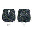 thumbnail image 5 of Lsque Mardi Gras Strings of Beads Printed Women's Running Shorts with Liner Pockets,Elastic Quick Dry Workout Athletic Gym Yoga Shorts,Womens High Waist Shorts-Small, 5 of 9