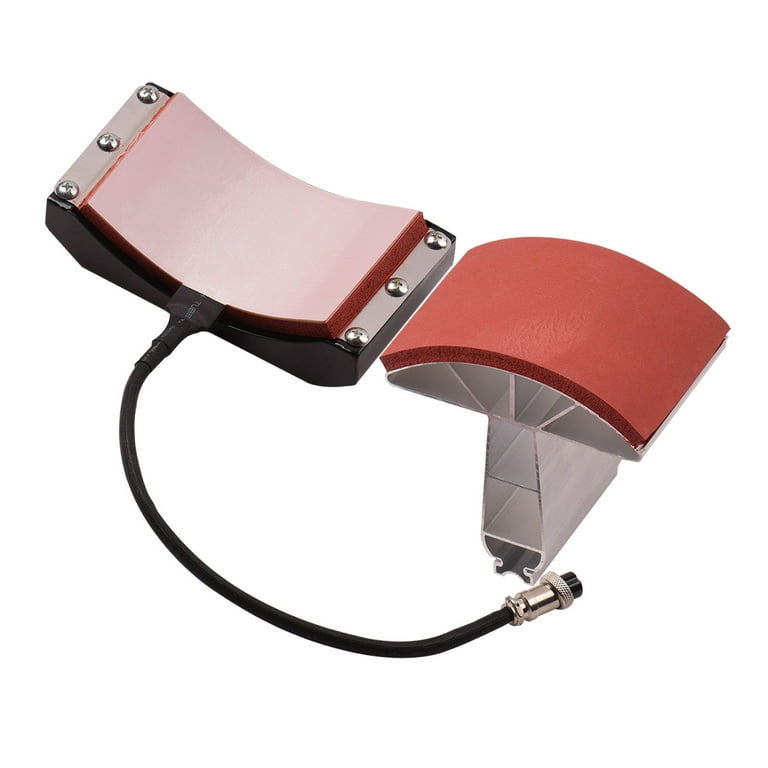 Andoer Hat Press Mat Pad Heating Transfer Attachment Silica 5.5x3 Inch for  Heat Press Machine Hat Heating Machine 