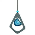 thumbnail image 4 of Alpine Corporation 39" Gray Metal Windchime with Blue Gemstone, 4 of 15
