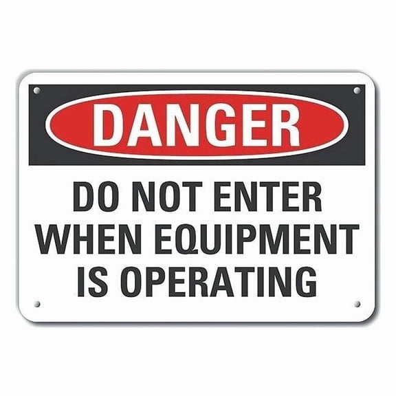 Lyle Mach&Operation Danger Sign,10x14in,Alum LCU4-0584-NA_14X10