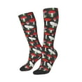 thumbnail image 2 of Haiem Red Mushrooms Socks, Funny Novelty Crazy Design Cotton Socks Sports Socks Knee High Socks For Men, Women,1Pairs - Gift For Working Friends, 2 of 9