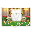 thumbnail image 4 of Xihbxyly Telón de Fondo de Pascua, Tela para Fotografía con Corona de Primavera Vibrante, Diseño Festivo Colorido, Ligero y Fácil de Colgar, Perfecto para Fiestas y Celebraciones, Ideal para Eventos, 4 of 7