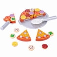 thumbnail image 2 of BUTOMKY Wooden Pizza Pretend Play Set for Kids, Slice and Serve Play Food, Pizza Counter & Storage Oven Kitchen Playset, Montessori Role Play Educational Toy Gift for Boys Girls Ages 3-6, 2 of 8