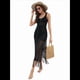 thumbnail image 3 of Vestido Holgado de Punto para Mujer, Color Negro, Talla XL, 3 of 10