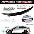 thumbnail image 5 of Xotic Tech 4DR JDM Style Glossy Black Rear Trunk Lip Wing Spoiler Compatible with Honda Civic 2016-2021 10th Gen, 5 of 7