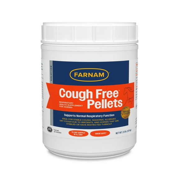 Farnam Cough Free Pellets Respiratory Health Supplement for Horses 2.5 pounds