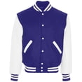 thumbnail image 5 of Holloway 224183 Varsity Jacket-Purple/White-L, 5 of 5