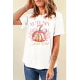 thumbnail image 5 of Women's White Autumn Girly Thanksgiving Bowknot Pumpkin Graphic T-Shirt | [ZhiHiMeRi] | (US 20-22)2XL, 5 of 7